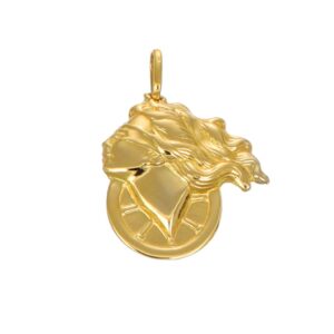 CIONDOLO ORO GIALLO DEA BENDATA