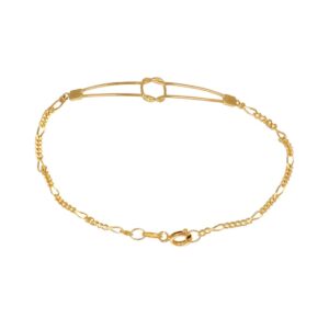 BRACCIALE ORO GIALLO CON NODO CENTRALE