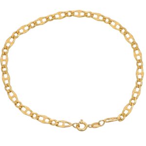 BRACCIALE ORO GIALLO LUCIDO SATINATO