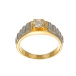 ANELLO ORO GIALLO CON ZIRCONE