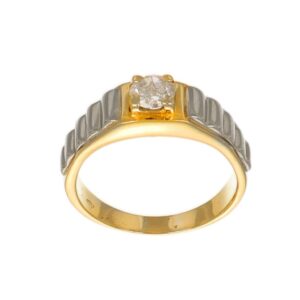 ANELLO ORO GIALLO CON ZIRCONE