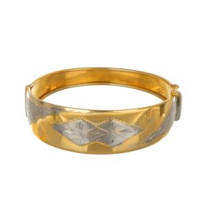 BRACCIALE TRE ORI RIGIDO SATINATO