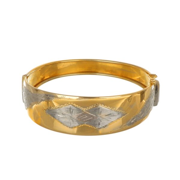 BRACCIALE TRE ORI RIGIDO SATINATO