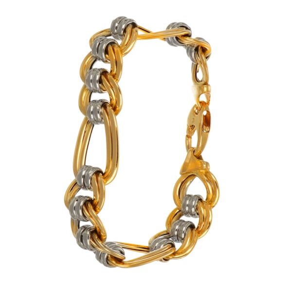 BRACCIALE DUE ORI CATENA LARGA