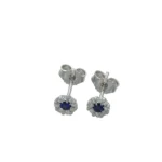 ORECCHINI ORO BAINCO CON DIAMANTI E ZAFFIRI NATURALI MAJESTE