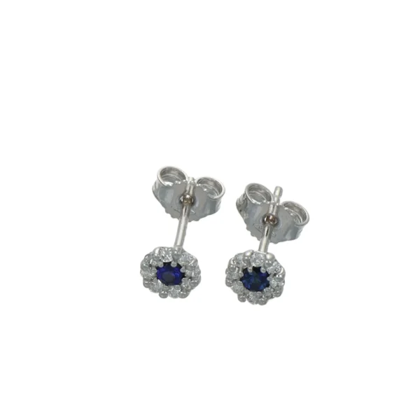 ORECCHINI ORO BAINCO CON DIAMANTI E ZAFFIRI NATURALI MAJESTE