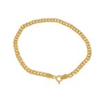 BRACCIALE ORO GIALLO CATENA PIATTA