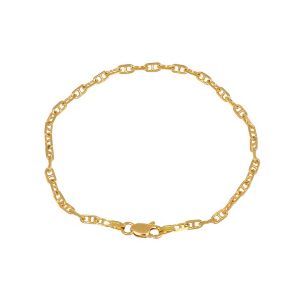 BRACCIALE ORO GIALLO MAGLIA MARINARA