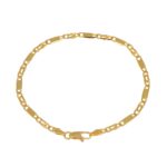 BRACCIALE ORO GIALLO MAGLIA PIATTA PIENA