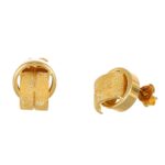 ORECCHINI ORO GIALLO LUCIDO SATINATI