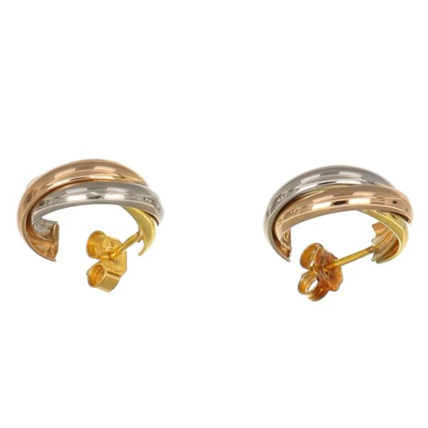 ORECCHINI TRE ORI SEMIRCERCHI