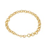 BRACCIALE ORO GIALLO CATENA LAVORATA