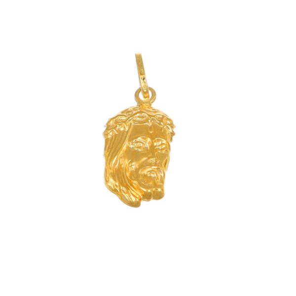 CIONDOLO ORO GIALLO VOLTO DI GESU