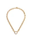 Collana acciaio dorata catena guess