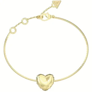 Bracciale acciaio con cuore guess