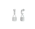 Orecchini lucchetto pave 27 mm