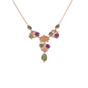 COLLANA CATENA CORTA Y ZAMA MULTI FORMINE