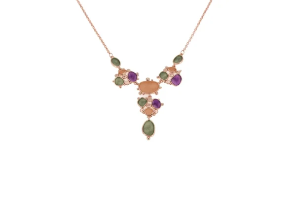 COLLANA CATENA CORTA Y ZAMA MULTI FORMINE