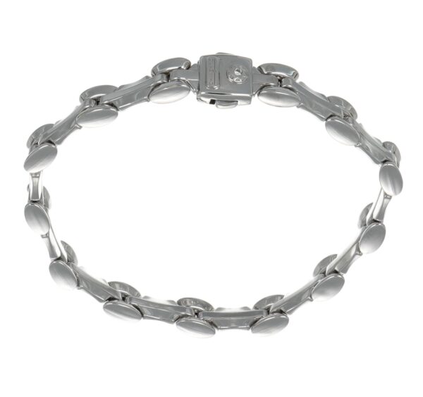BRACCIALE ORO BIANCO CHIMENTO CON DIAMANTE UOMO