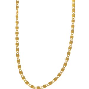 COLLANA ORO GIALLO MAGLIA PIATTA