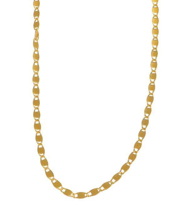 COLLANA ORO GIALLO MAGLIA PIATTA