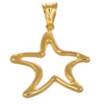 CIONDOLO ORO GIALLO STELLA