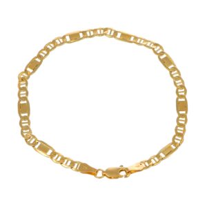 BRACCIALE ORO GIALLO MAGLIA PIATTA