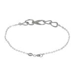 BRACCIALE ORO BIANCO LAVORATO