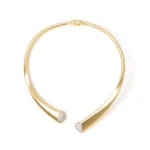 Collana rigida con terminali di zirconi Sodini