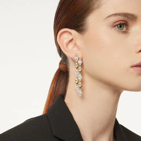 Orecchini lunghi doppio filo Sodini