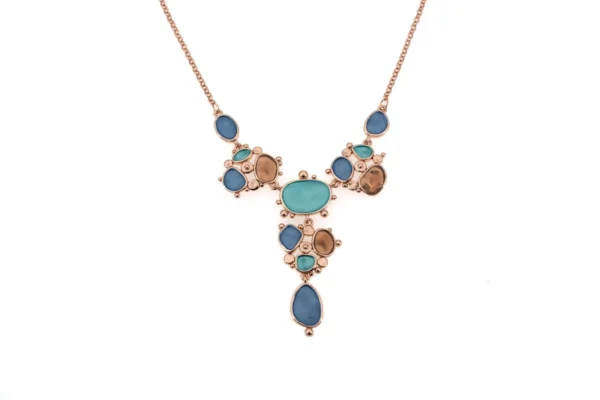 Collana catena corta y zama multi formine