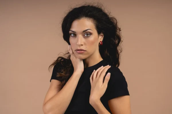 Orecchini zama rettangolo curvo smaltato