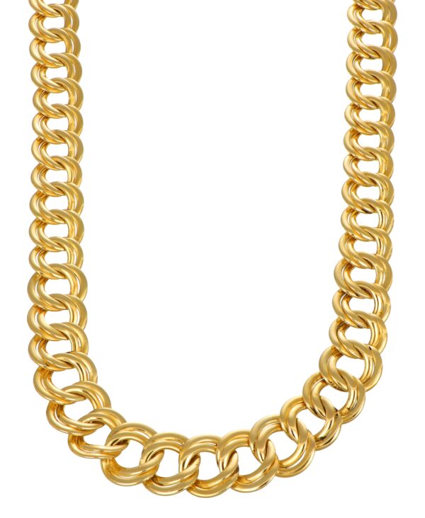 COLLANA ORO GIALLO CATENA LARGA PIATTA