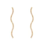 Orecchini a filo ondulato Sodini