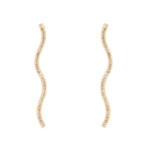 Orecchini a filo ondulato Sodini