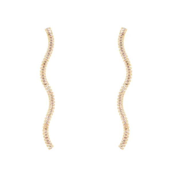 Orecchini a filo ondulato Sodini