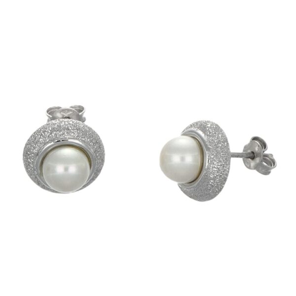 ORECCHINI ORO BIANCO CON PERLA