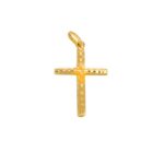 CIONDOLO ORO GIALLO CROCE