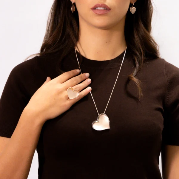 Anello zama bordino cuore