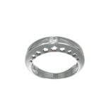 ANELLO ORO BIANCO CON DIAMANTE KT 0.10 G VS1