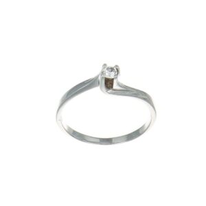 ANELLO ORO GIALLO SOLITARIO CON DIAMANTI