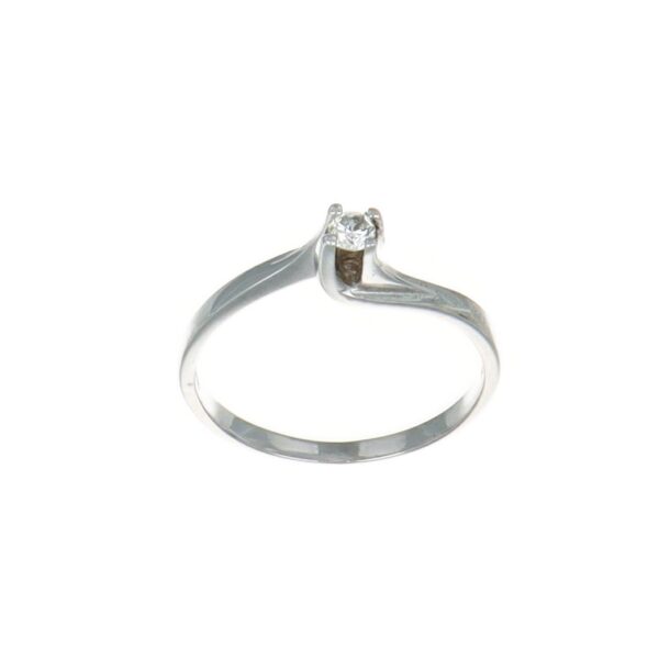 ANELLO ORO GIALLO SOLITARIO CON DIAMANTI