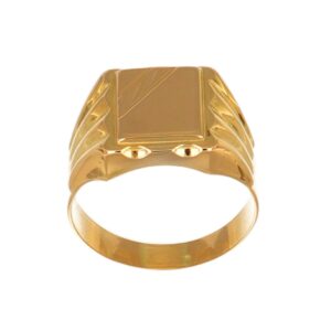 Anello oro giallo lucido satinato