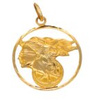 CIONDOLO ORO GIALLO DEA BENDATA