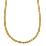 COLLANA ORO GIALLO TRECCIA