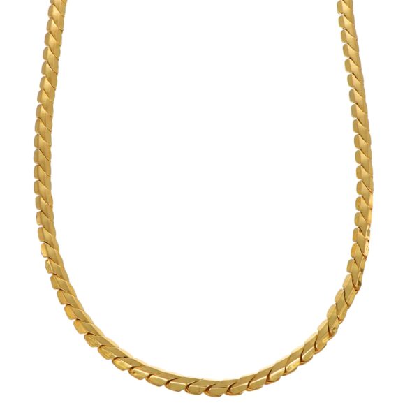 COLLANA ORO GIALLO TRECCIA