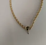 COLLANA ORO GIALLO LUC LAV ZANCAN CON LUCCHETTO E CHIAVE