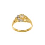 ANELLO ORO GIALLO CON DIAMANTI KT 0.18 GVS1 KT 0.02X6 GVS1