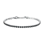 Luca Barra bracciale tennis con zirconi neri