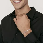 Luca Barra bracciale tennis con zirconi bianco